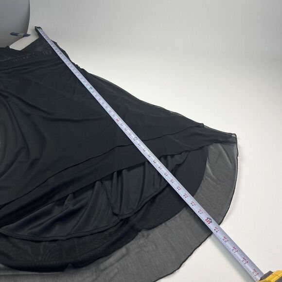 Ruby Rox Y2K Whimsigoth Babydoll Dress S Black Fairy Grunge Sequin Sheer Mesh - Picture 8 of 13